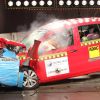 Crash test del Volkswagen Fox, modelo producido en Brasil.