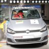 Crash test del Volkswagen Suran, modelo que se dejó de fabricar en la Argentina.