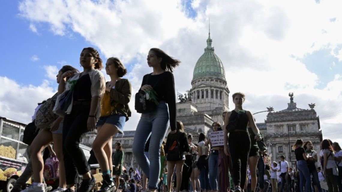 International Women’s Day in Buenos Aires, Argentina.