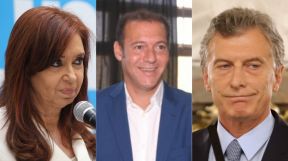 Macri, Cristina, y Omar Gutiérrez