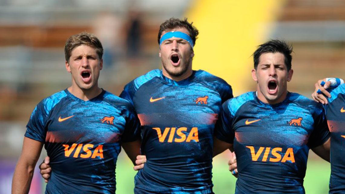 Argentina routed Chile 85-10 to complete an unbeaten run to the Americas Rugby Championship crown Saturday while Uruguay beat Brazil 42-20 to seize second place from the United States.