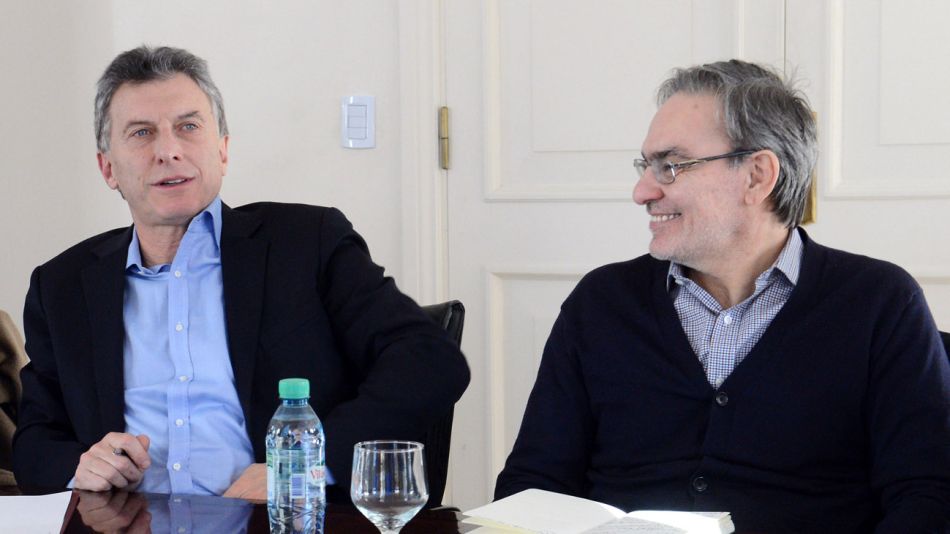 Mauricio Macri y el secretario de Energía, Gustavo Lopetegui