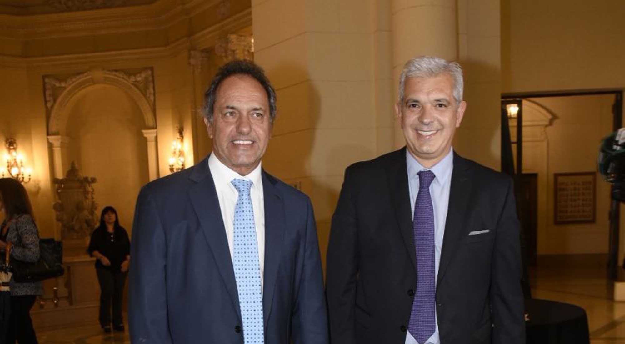 Daniel Scioli y Julián Domínguez.