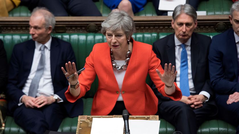El Parlamento británico rechaza por los pelos un 'brexit' sin acuerdo El Parlamento británico rechaza por los pelos un 'brexit' sin acuerdo