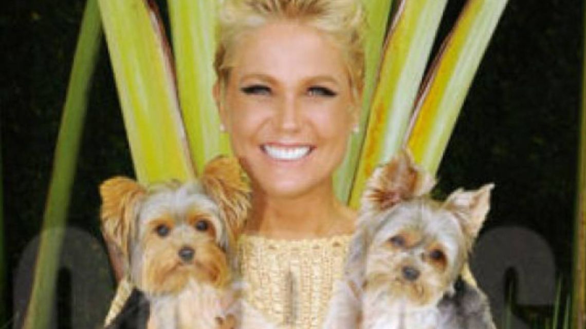 Xuxa junto a sus mascotas.