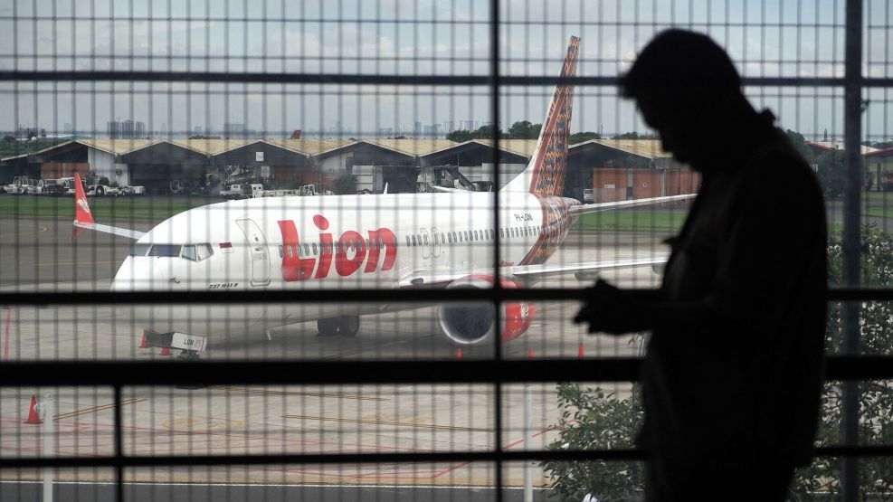 Lion Air Boeing Max 8 Aircraft At Soekarno-Hatta International Airport As Airline Suspends Taking Delivery Of 4 Max Jets