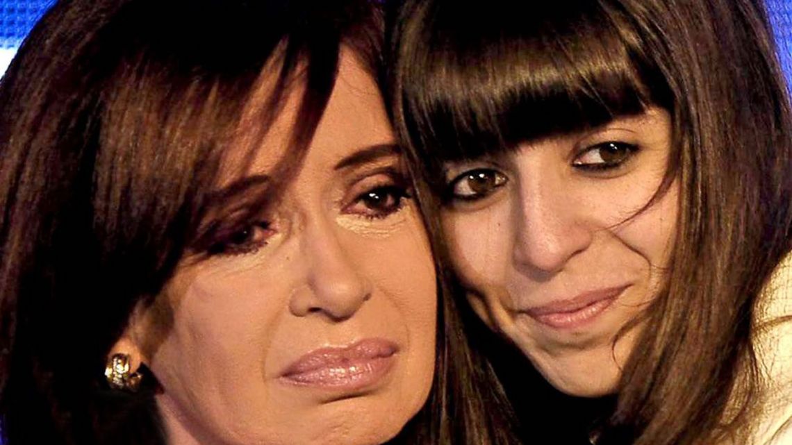 Cristina Fernández de Kirchner and her daughter Florencia Kirchner.
