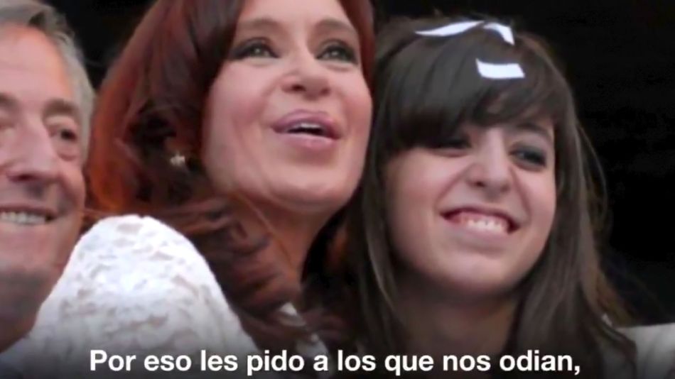 Cristina y Florencia Kirchner video twitter