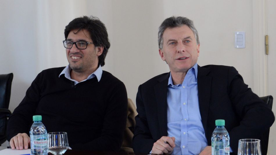 El presidente Mauricio Macri junto al ministro de Justicia Germán Garavano.