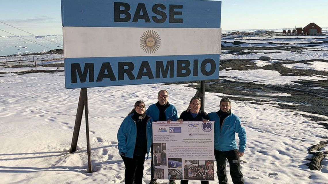 Se instaló un detector de rayos cósmicos en la Base Marambio de la Antártida para evaluar la polución estelar.