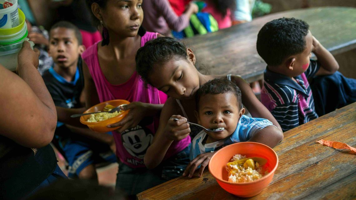 Many families with young children in Venezuela suffer from malnourishment.
