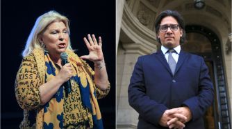 La diputada Elisa Carrió volvió a mostrar su rechazo contra el ministro de Justicia, Germán Garavano.