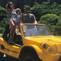 Las hermosas vacaciones en familia.