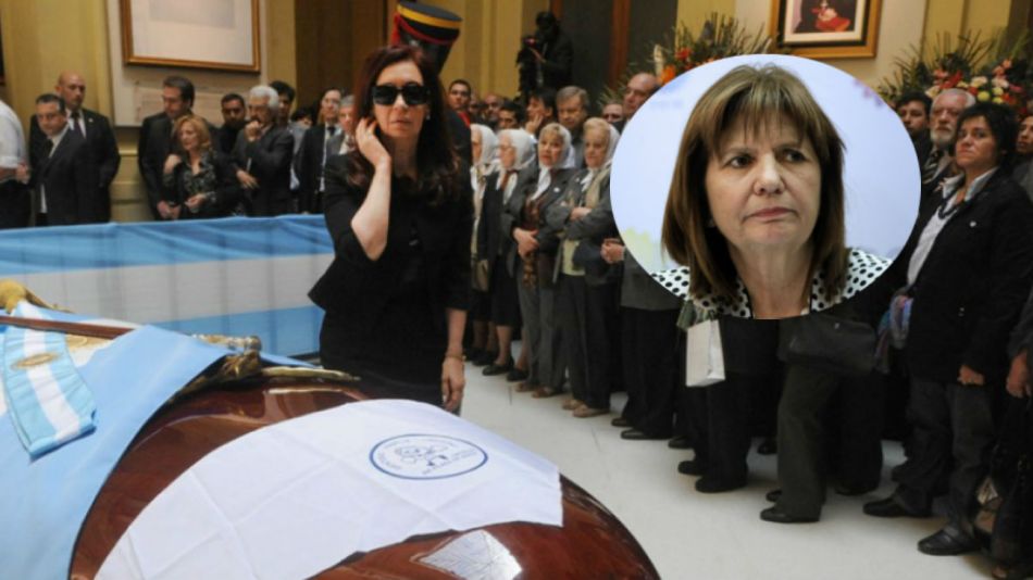 La ministra Patricia Bullrich comparó el video de Cristina con el velorio de Néstor Kirchner.