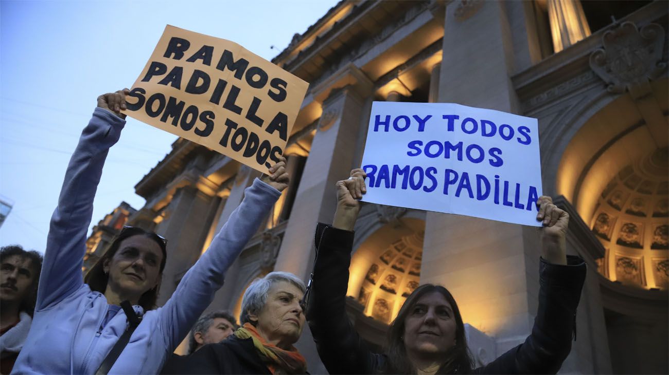 Marcha a favor del juez Ramos Padilla.