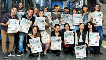 Experiencia. Los alumnos que cursaron en 2018 visitaron la imprenta de PERFIL y tuvieron clases en la editorial con referentes de todos los medios de la empresa.