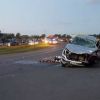 Así quedó la pick-up siniestrada en Carmen de Areco. Crédito: cshoy24.com.ar.