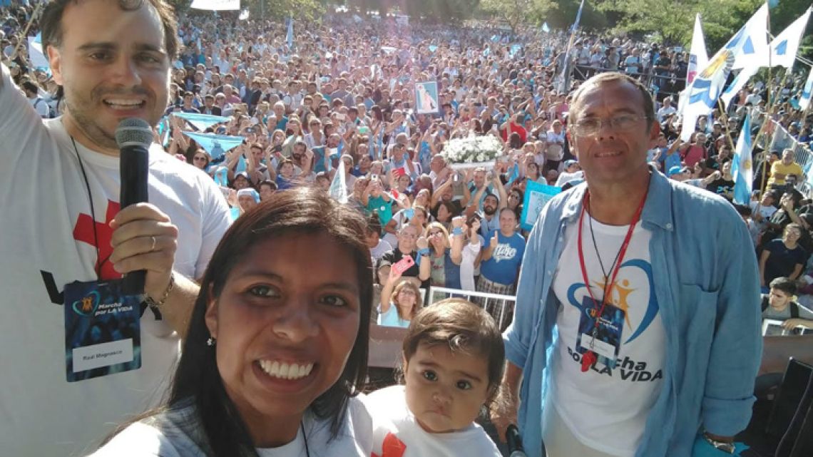 Tens of thousands of people demonstrated Saturday, in a 'March for Life' event in Buenos Aires. As many as 60 other marches took place in cities across Argentina.