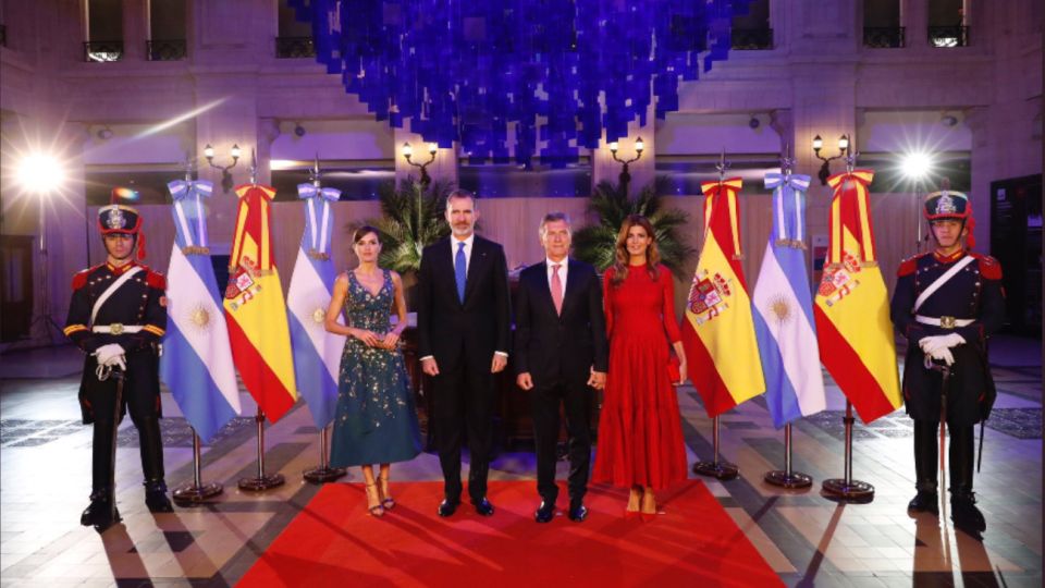 Los reyes de España en la Cena de Honor en el CCK.