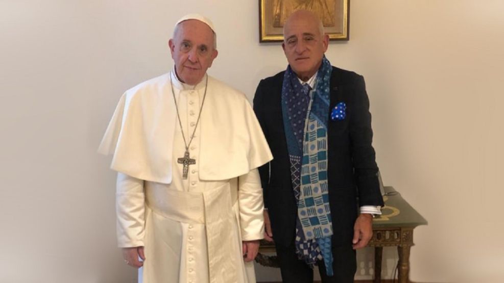El Papa Francisco y Aníbal Jozami.