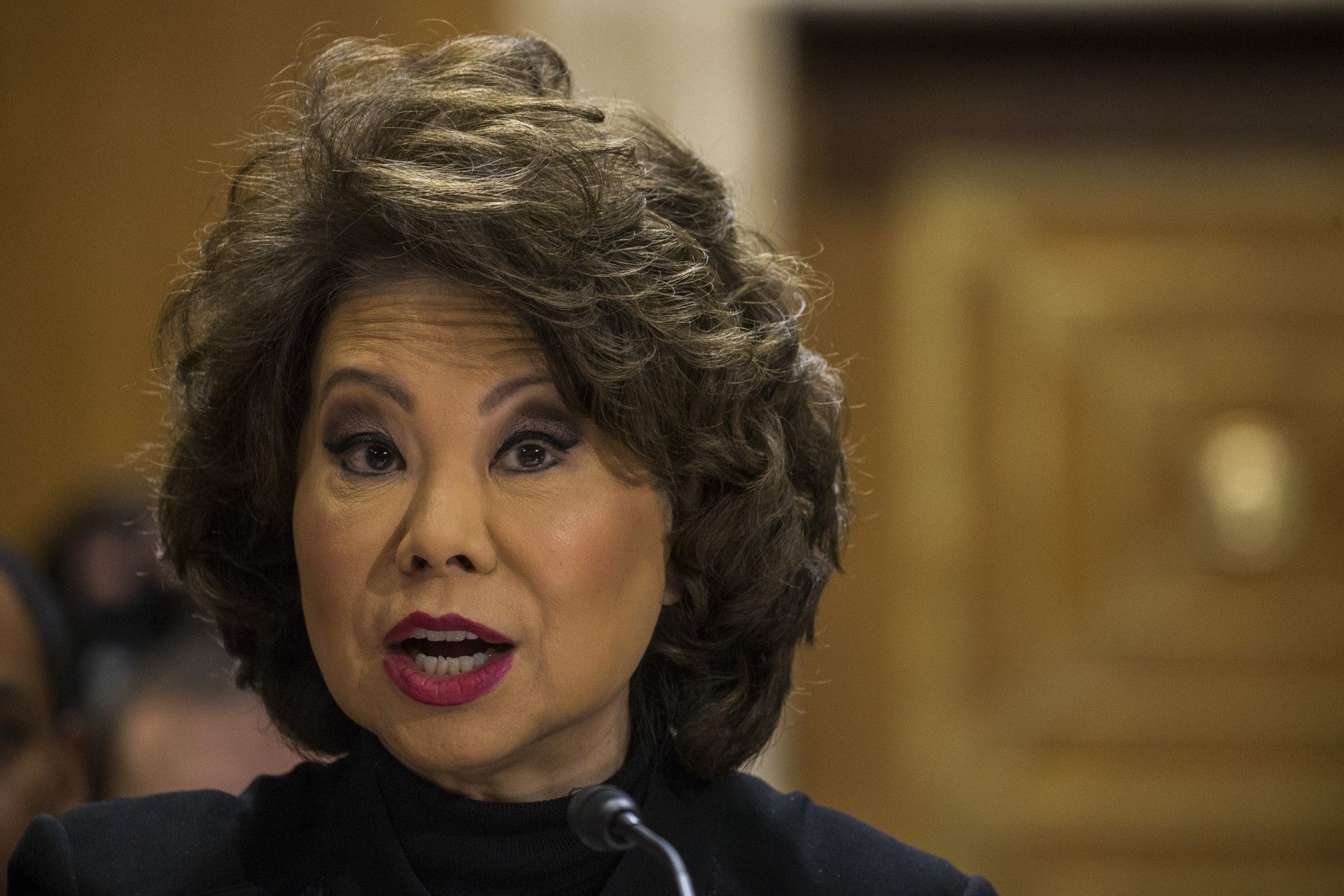 Transportation Secretary Elaine Chao Testifies Before The Senate Environment And Public Works Committee