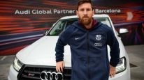 Messi y sus compañeros del Barcelona recibieron sus nuevos Audi