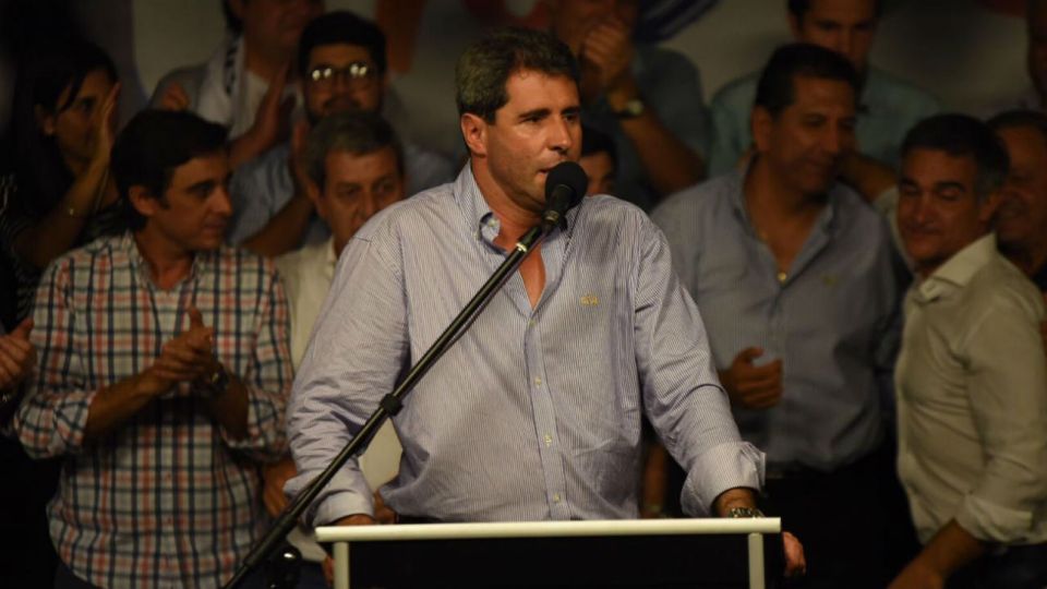 El gobernador de San Juan, Sergio Uñac, celebró el 55,7% de los votos obtenidos.