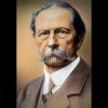 Retrato coloreado de Carl Benz (1884-1929).