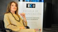Leonor Benedetto en el ciclo de charlas de la Escuela de Comunicación de Perfil.