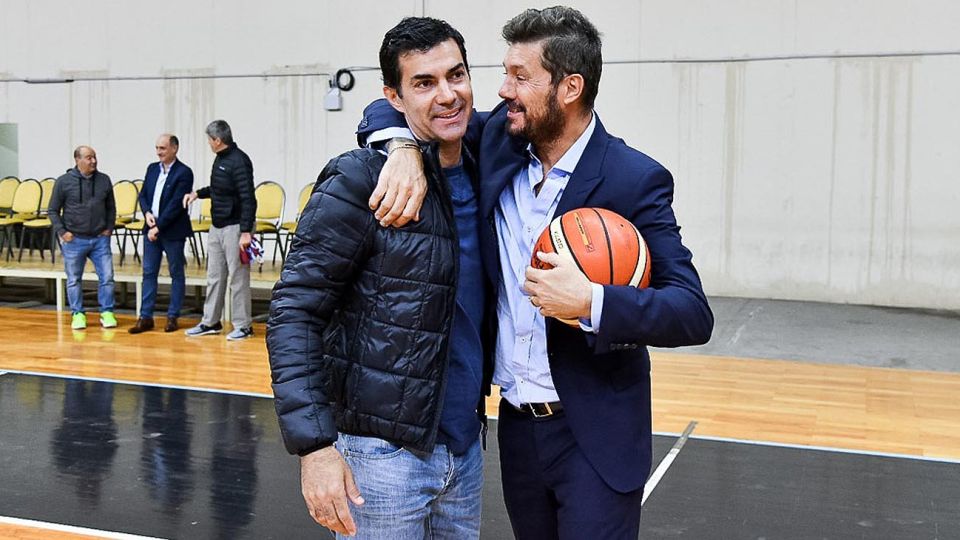 viernes. El gobernador y el creador de ShowMatch compartieron actividades en la capital salteña.