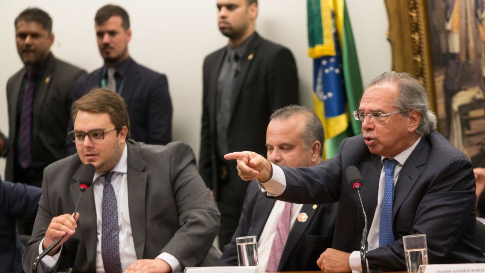 Economy Minister Paulo Guedes Speaks To Congress Amid Pension Reform Plan Battle