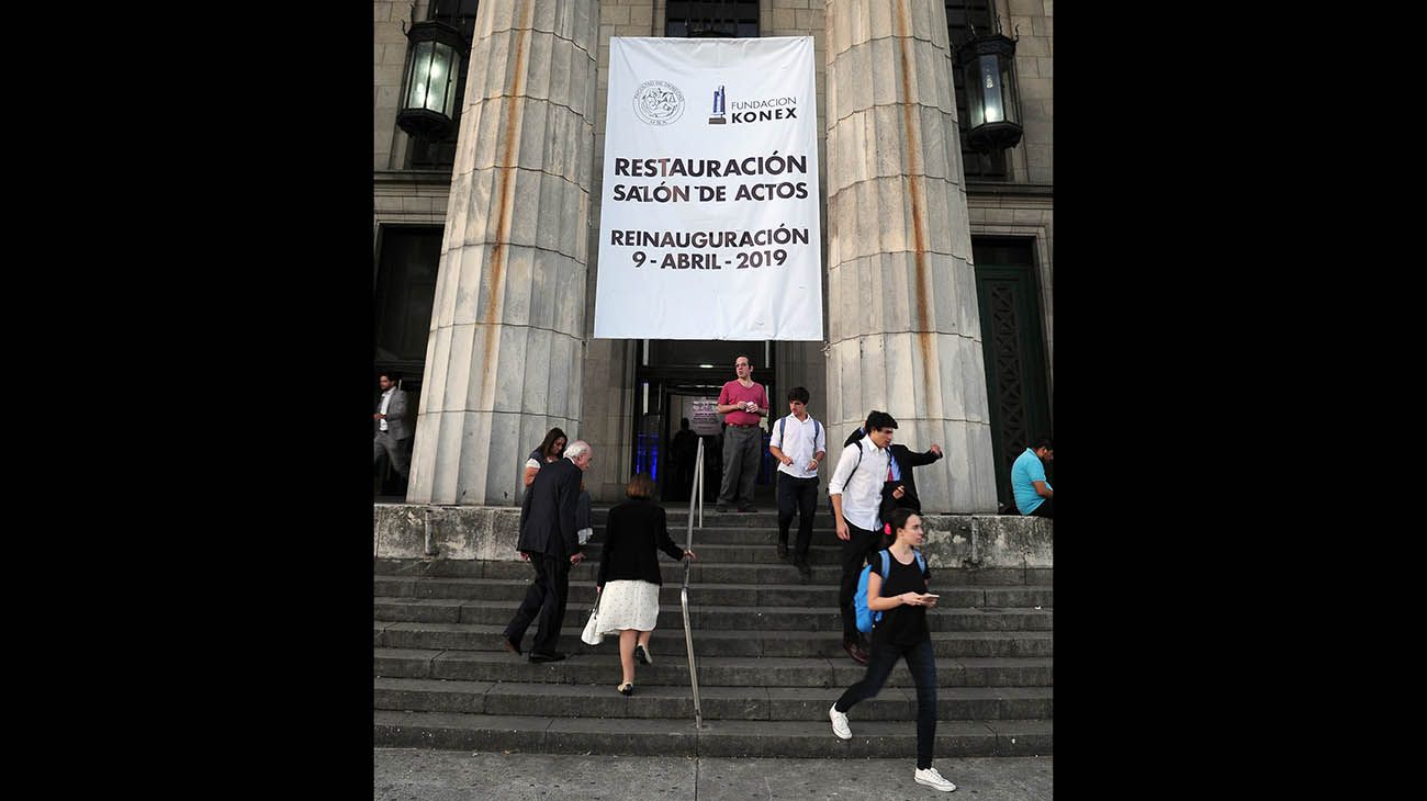 Inauguracion de la Nuevo Salon de Actos de la Facultad de Derecho, Buenos Aires, Argentina.