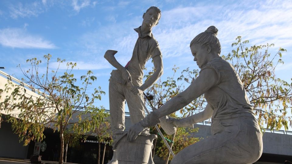 La instalación Casi un monumento de la artista Jowy Román.