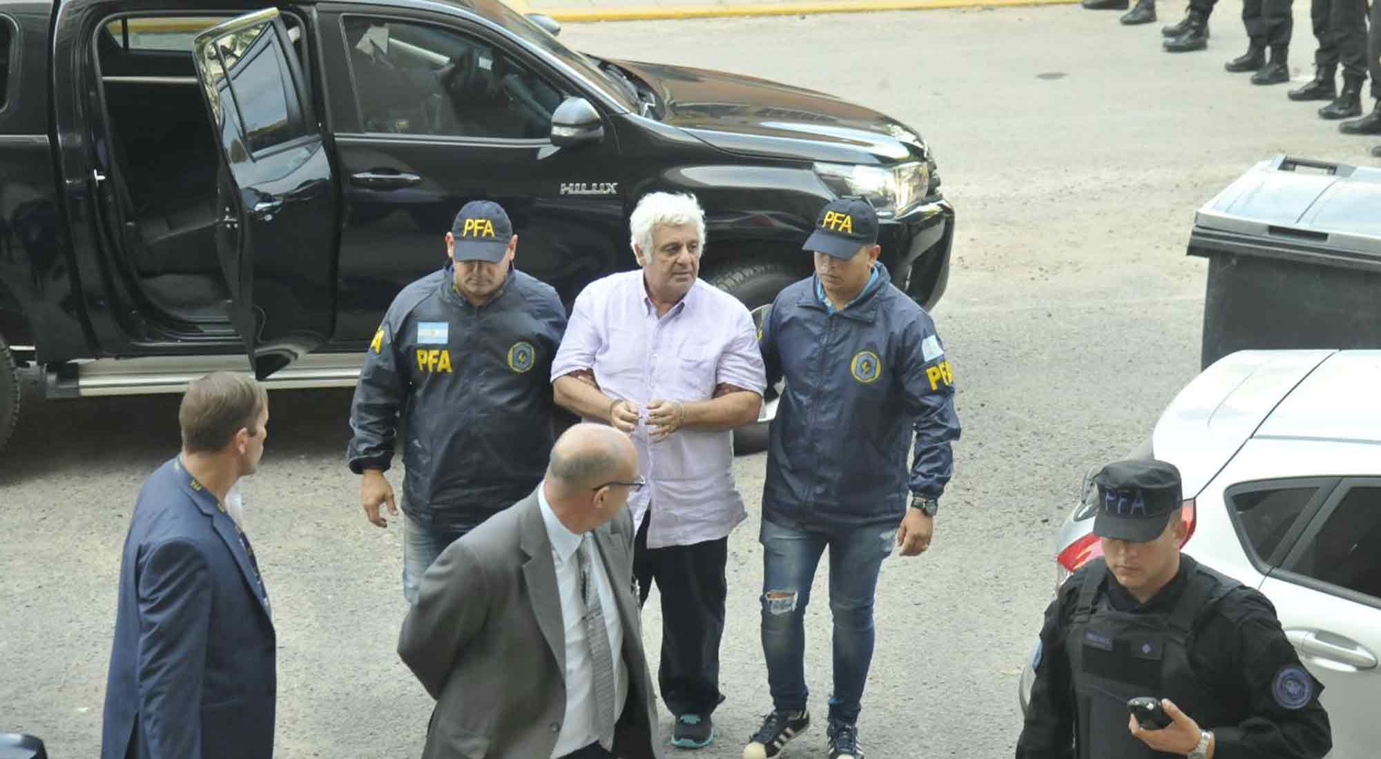 Alberto Samid fue trasladado a los tribunales de Comodoro Py