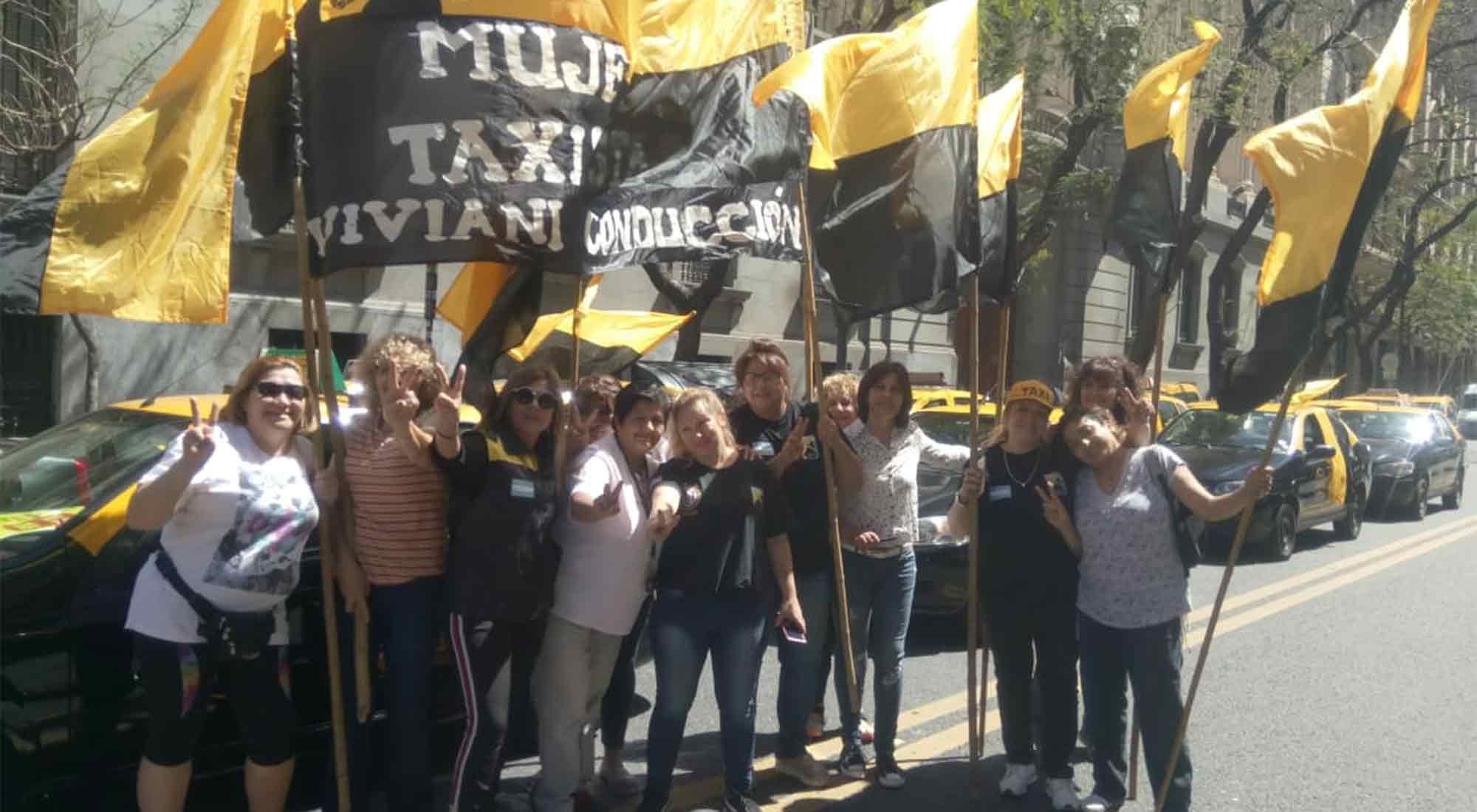 Mujeres choferes del Sindicato de Peones de Taxis, CABA