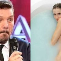 No lo vio venir. Tinelli frente a las fotos de Guillermina.