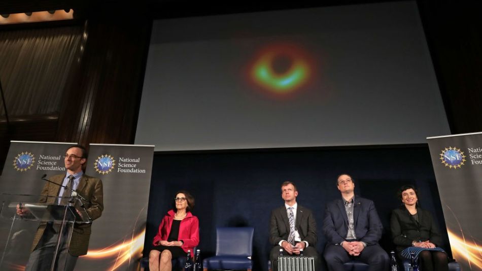 National Science Foundation Holds News Conference On First Results From Event Horizon Telescope Project