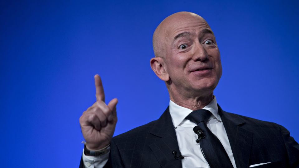 Amazon CEO Jeff Bezos Speaks At Air Force Association Air, Space & Cyber Conference