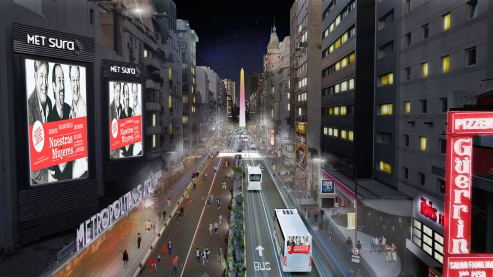 La avenida Corrientes se inaugura luego de 15 meses de obras.