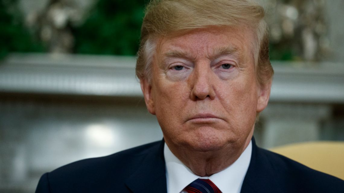 US President Donald Trump, pictured in the Oval Office of the White House in Washington. 