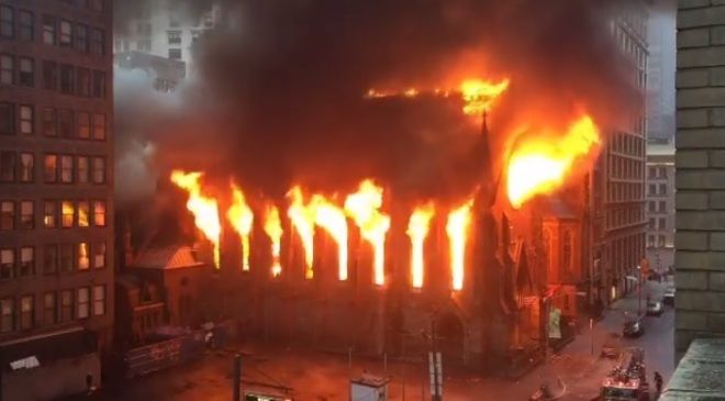 Incendios en catedrales del mundo.