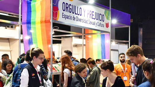 Espacio. El stand cuenta con una programación diaria propia.