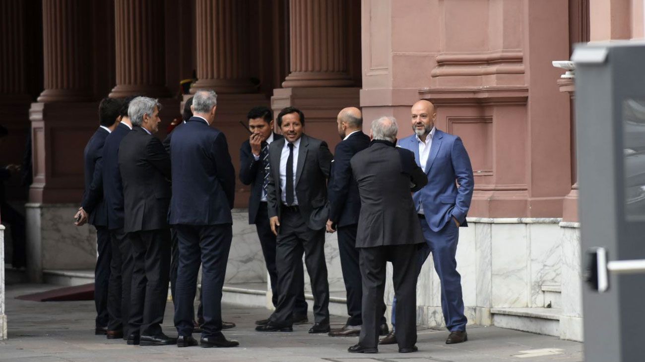 Empresarios del sector alimenticio se reunieron con Mauricio Macri y Dante Sica en Casa Rosada.