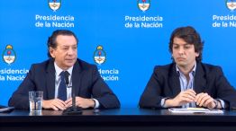 Dante Sica en conferencia de prensa con Ignacio Werner