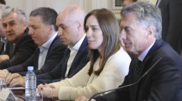 Mauricio Macri con gobernadores en Casa Rosada
