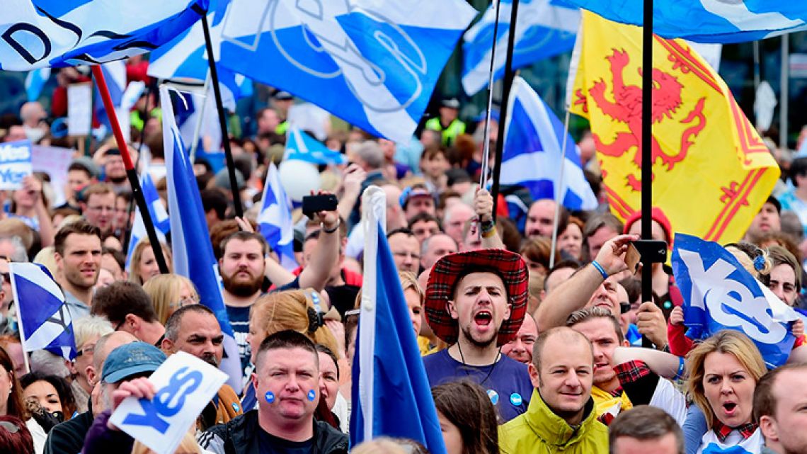 Scottish referendum voters during the previous independence campaign.