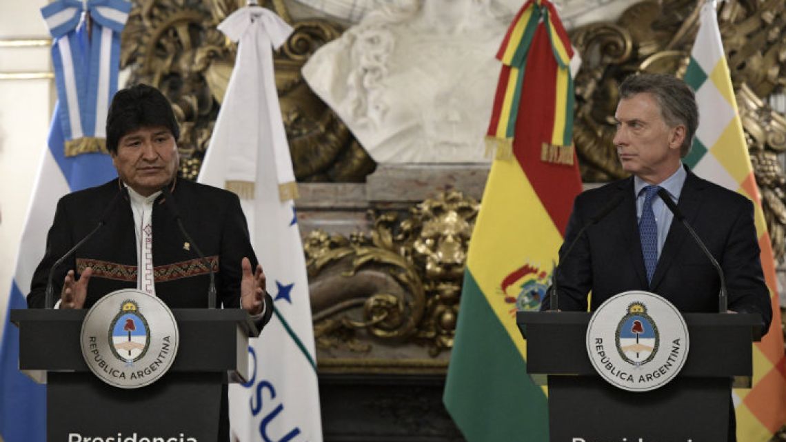 Evo Morales and Mauricio Macri.