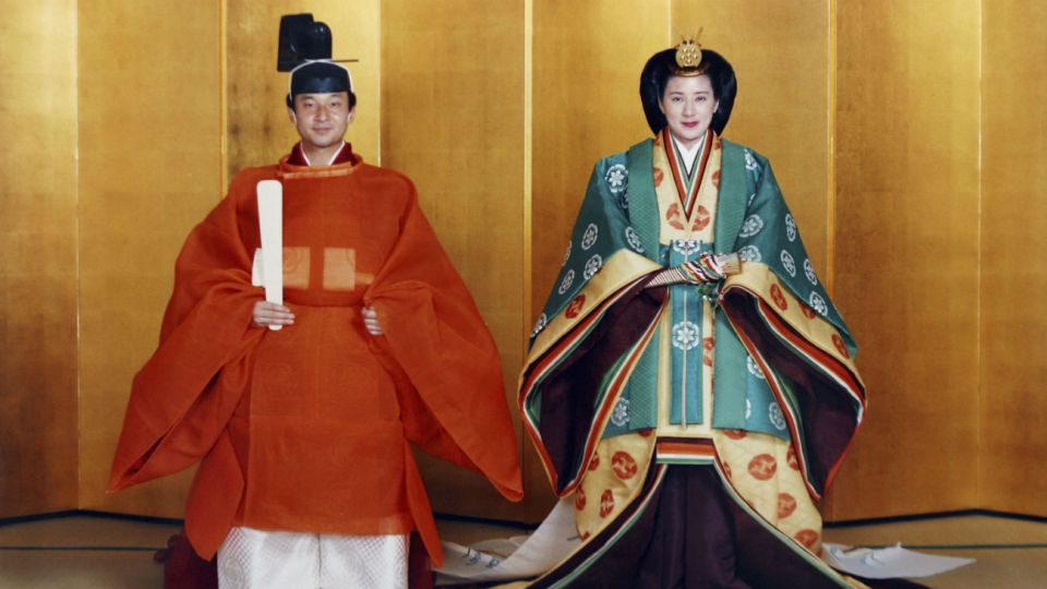 Los nuevos emperadores, Naruhito y Masako, el día de su boda, el 9 de junio de 1993.
