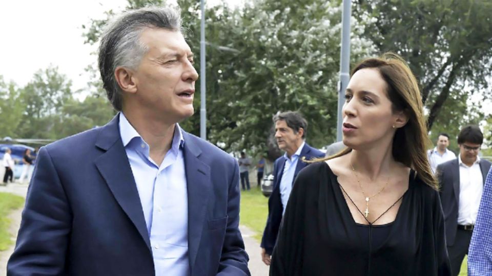 La gobernadora de Buenos Aires, María Eugenia Vidal, y el presidente, Mauricio Macri.