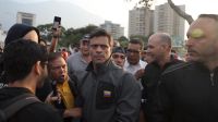 Venezuela. Leopoldo López, tras ser liberado.